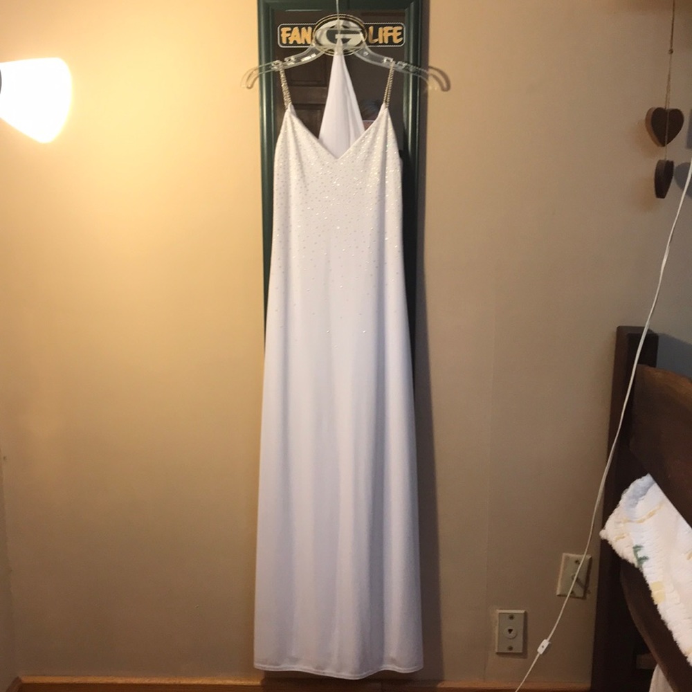 White prom dress